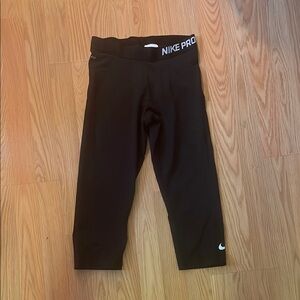 Nike Pro Kids Black Leggings